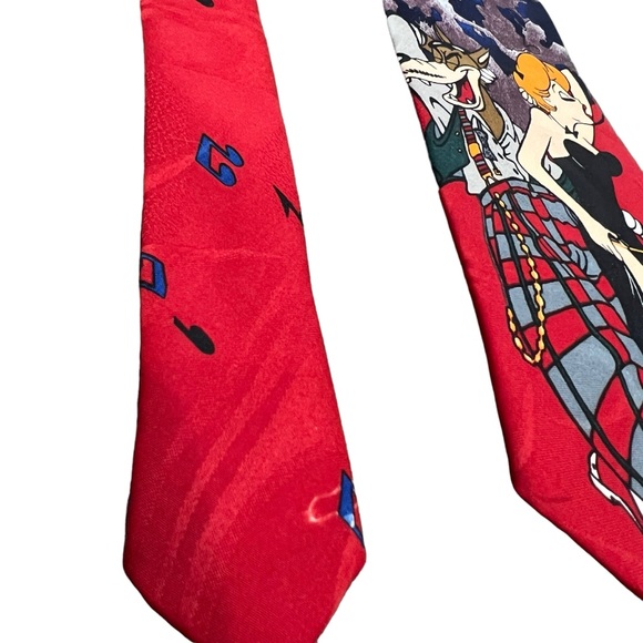 Lakeside Apparel 90s Vintage All That Jazz red novelty mens tie character 4x56.5 - Picture 4 of 9